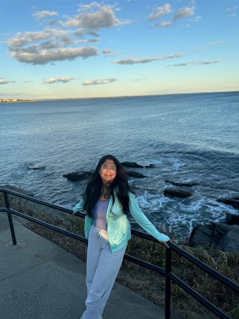 Neelanjana by the ocean